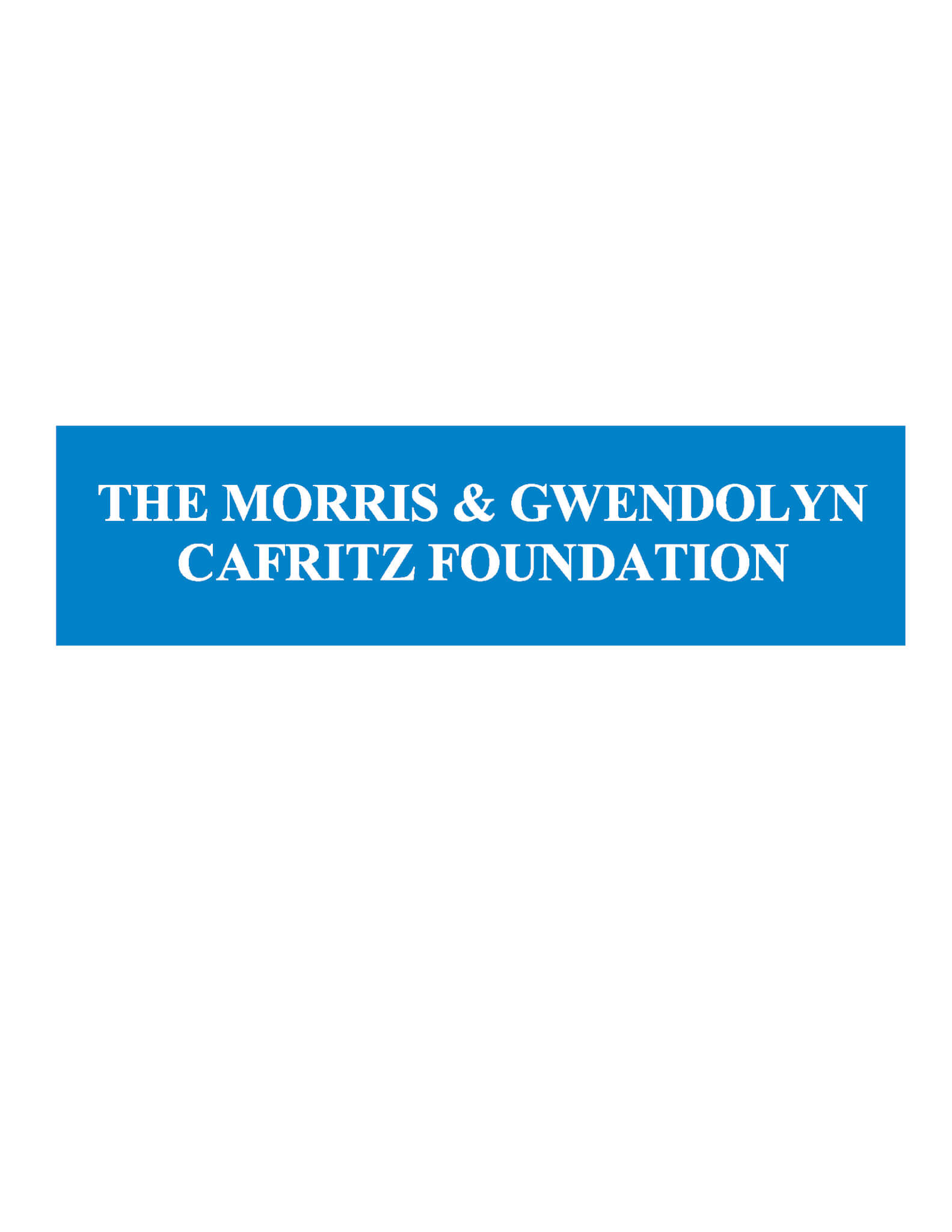 The Morris & Gwendolyn Cafritz Foundation